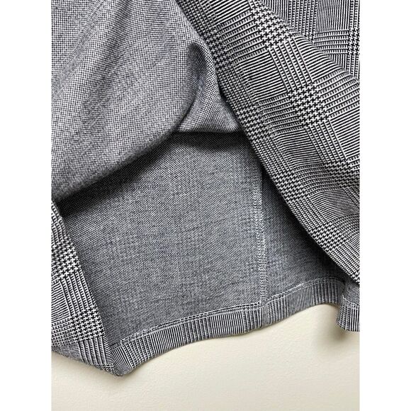 NEIMAN MARCUS Glen Plaid Layered Bell Sleeve Midi Dress, Sz 10 - Picture 5 of 9